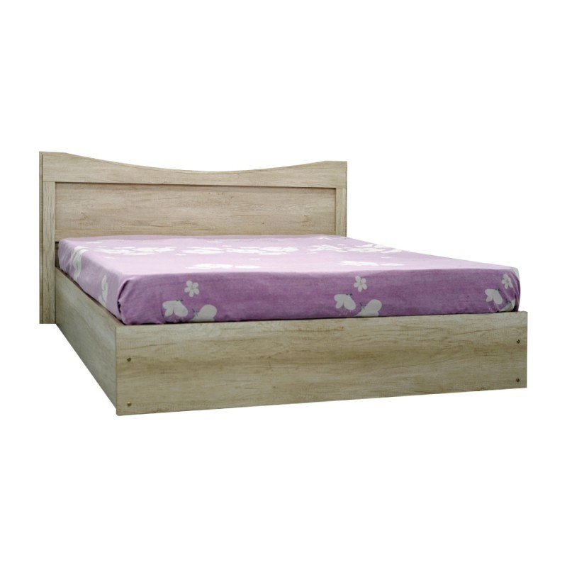 Falun Bed 150x190 cm Brown Wood MDF Falun Bed 150x190 cm Brown Wood MDF