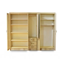 Magnum Wardrobe 5 Doors Tropical Ash MDF