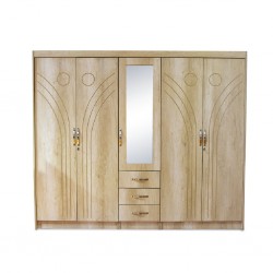 Magnum Wardrobe 5 Doors Tropical Ash MDF