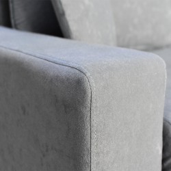Electron Sofa Corner Grey Fabric RHF Chaise