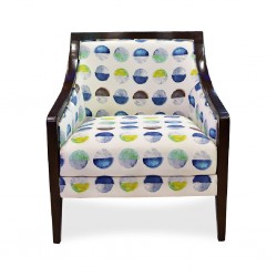 Daphne Accent Chair Mandala Azure Fabric