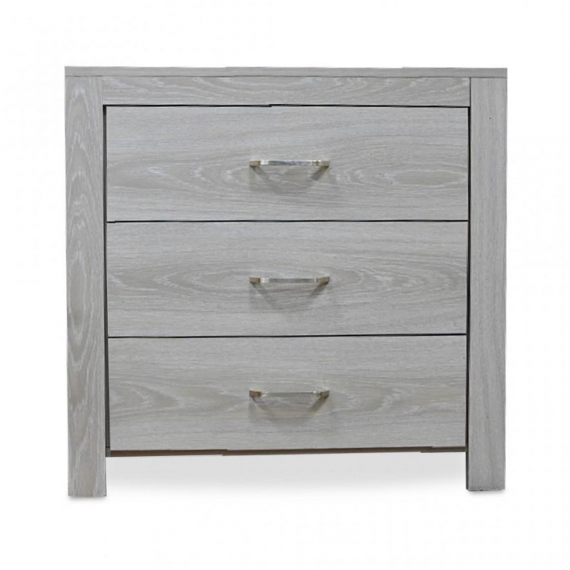 Scoop Chest of Drawers MDF Wash Oak Scoop Chest of Drawers MDF Wash Oak