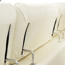 Voya LVST+Storage Chaise Leather+PVC Cream