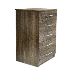 Rainbow Chest of Drawers MDF Light Wengue