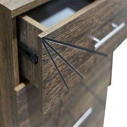 Rainbow Chest of Drawers MDF Light Wengue
