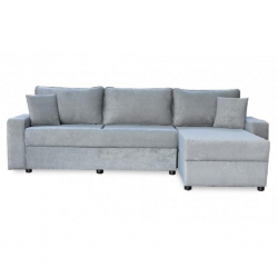Electron Sofa Corner Grey Fabric RHF Chaise