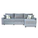 Electron Sofa Corner Grey Fabric RHF Chaise