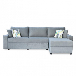 Electron Sofa Corner Grey Fabric RHF Chaise