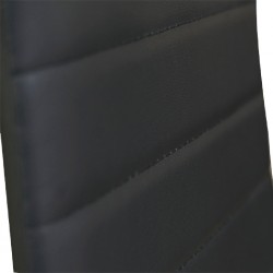 Henrix Table and 6 Chairs Black