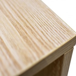 Clarissa coffee table with shelves