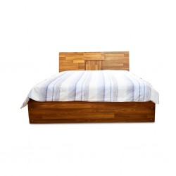 Rotterdam Bed 150x190 cm MDF Applewood