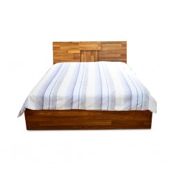 Rotterdam Bed 150x190 cm MDF Applewood