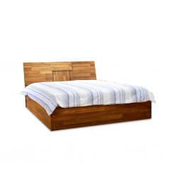 Rotterdam Bed 150x190 cm MDF Applewood