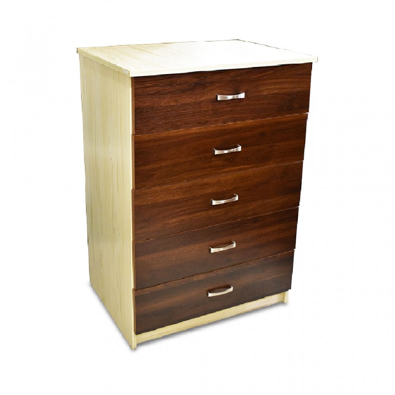 Tripoli Chest of Drawers MDF Kiaat and Creamywood