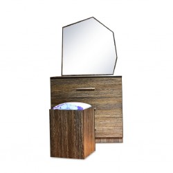 Rainbow Dressing Table + Pouff MDF