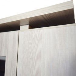 Grace Wardrobe 6 doors Grey MDF