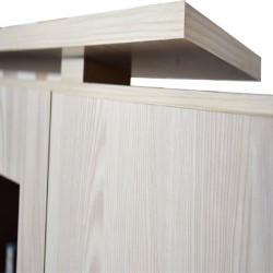 Grace Wardrobe 6 doors Grey MDF