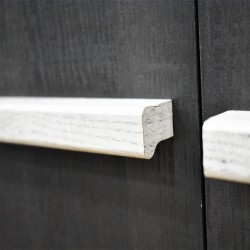 Gaza 2 Dr Wardrobe Melamine Ebony Oak