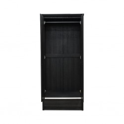 Gaza 2 Dr Wardrobe Melamine Ebony Oak