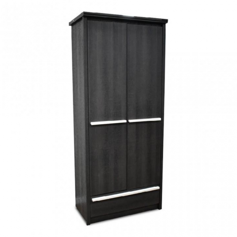 Gaza 2 Dr Wardrobe Melamine Ebony Oak Gaza 2 Dr Wardrobe Melamine Ebony Oak