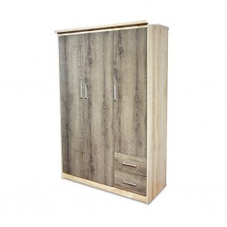 Danilo 3 Dr Wardrobe Melamine Castillo Oak+