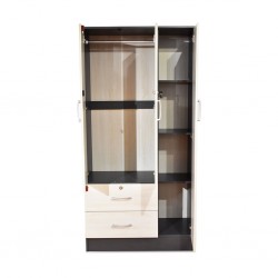 Solo 2 Doors Wardrobe White Wash PB