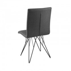 Blast Chair Grey Metal Fabric