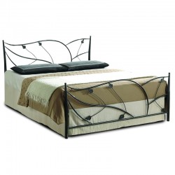 Hanson Bed 150x190 cm Platinum Metal