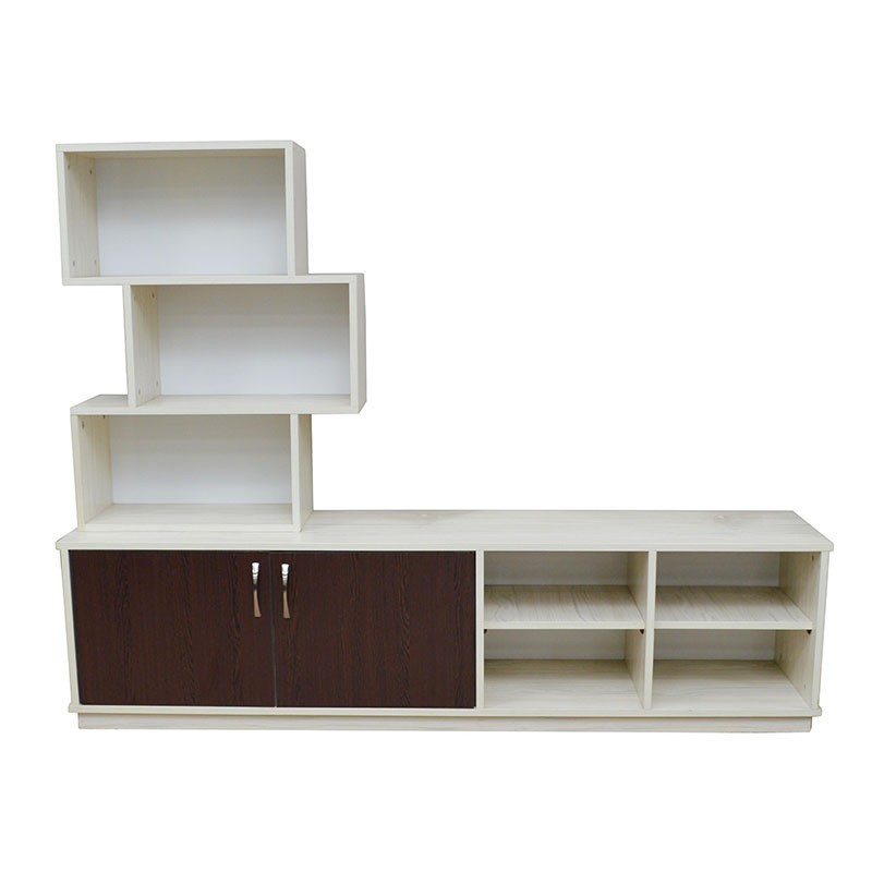 Cube Low TV Cabinet Cream MDF