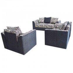 Blaydon Sofa 3+2+1 Fabric Black