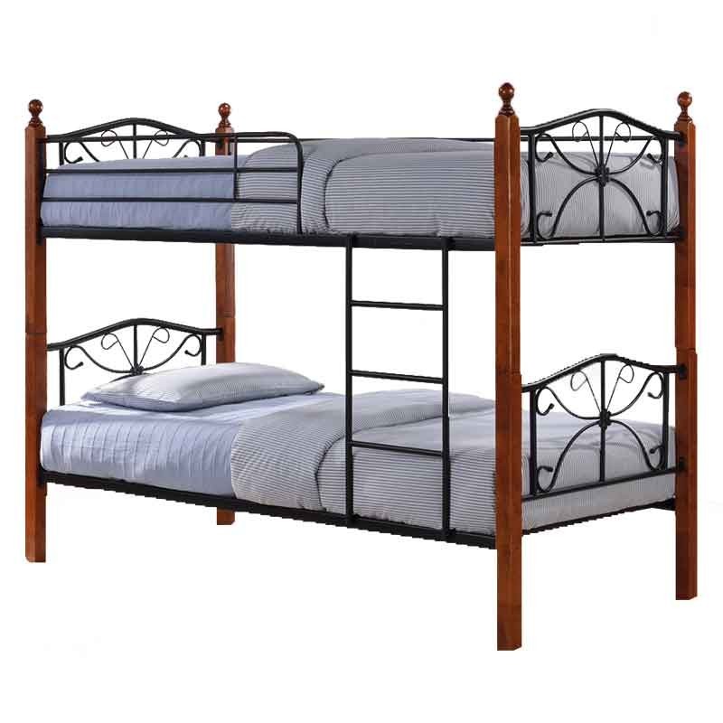 Princess Bunk Bed 90x190 cm Dark Oak Princess Bunk Bed 90x190 cm Dark Oak