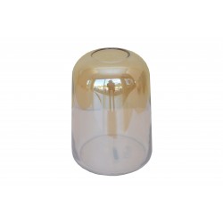 Vase 18cm, brown glass