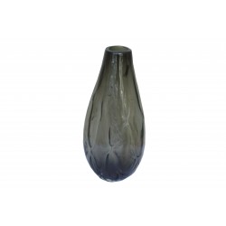 Vase 36cm, black glass