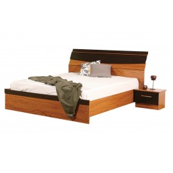 Juliana Bed 150x190 cm Teak MDF