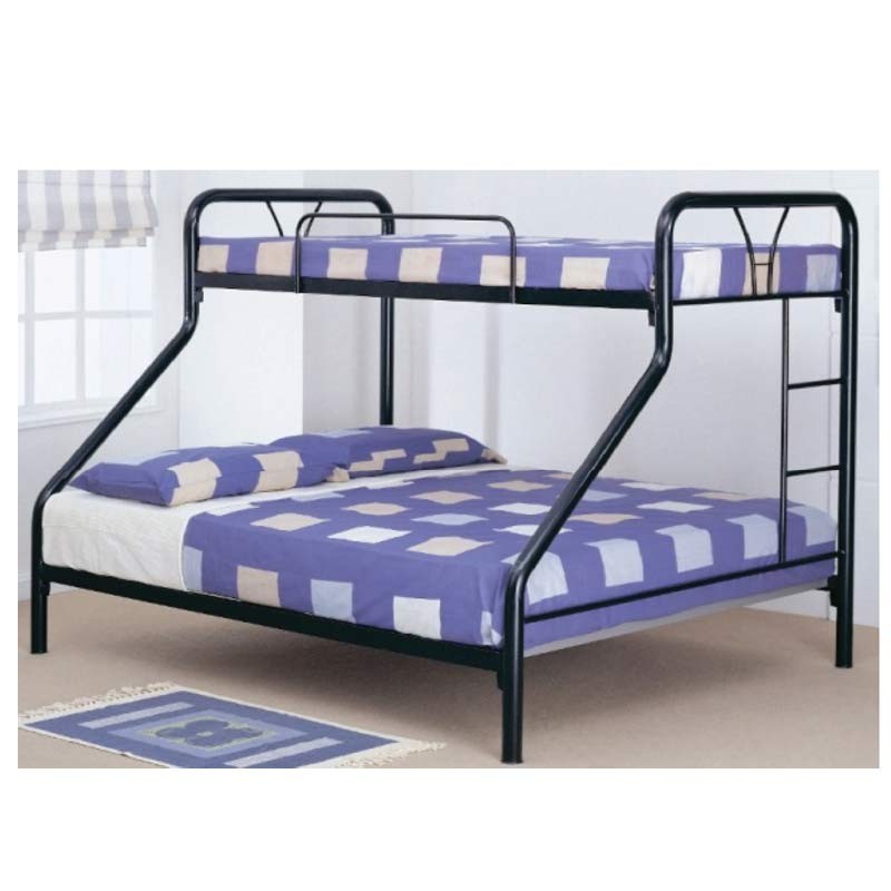 Yvonne Bunk Bed 137x190 cm Black Metal