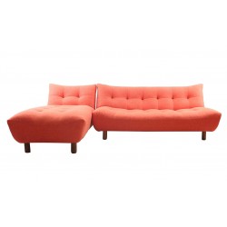Mallo Sofa Bed Orange Fabric
