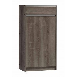 Ballerina Shoe Rack 2 Drs Melamine Toro Oak