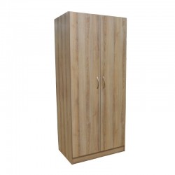 Ace Wardrobe 2 Doors Oak MDF With Shelves