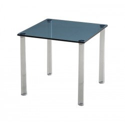 Vitro Side Table Blue Glass Top