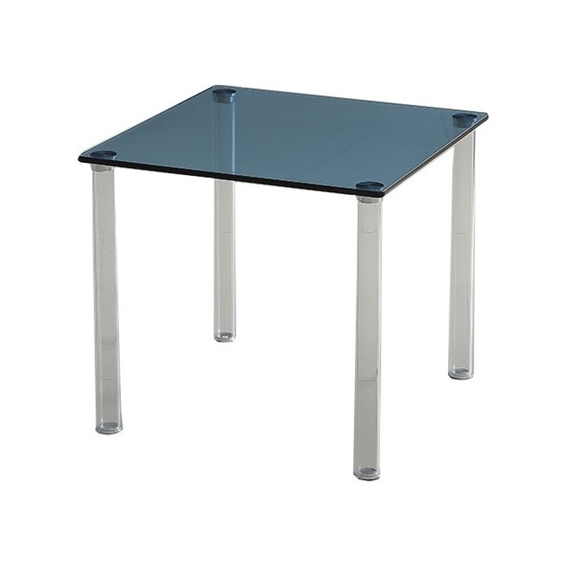 Vitro Side Table Blue Glass Top