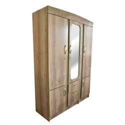 Alpine Wardrobe 3 doors Grey MDF