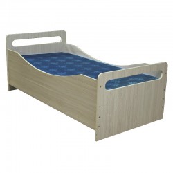 Scoop Bed 90x190cm Melamine Wash Oak
