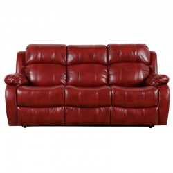 Vercelli Tyson Sofa Leather Gel Red