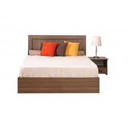 Colton Bed 150x190 cm Grey MDF