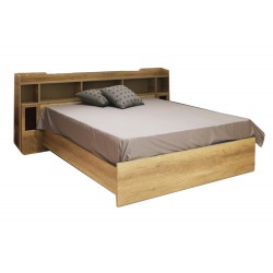 Venlo Bed 150x190 cm Melamine Beige