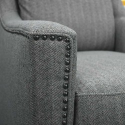 Pierce Swivel Chair Thorn Colour Fabric