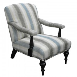 Rochelle Accent Chair L.Brown Colour Fabric
