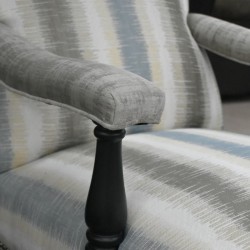 Rochelle Accent Chair L.Brown Colour Fabric