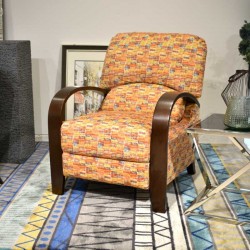 Aaron Accent Chair Lima Spice Colour Fabric