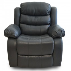Baycliff Recliner in Leather Gel Grey
